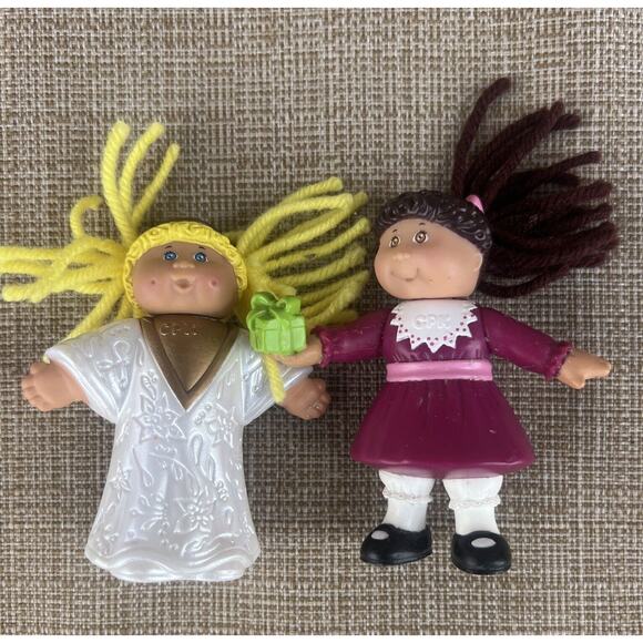 Lot of 9 1990s Cabbage Patch Kid Miniature Figures Dolls Toys PVC McDonald's - Picture 6 of 11